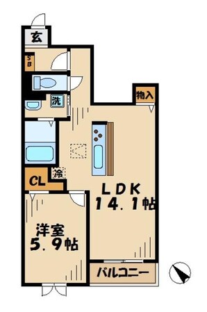 コンフォーティアの物件間取画像